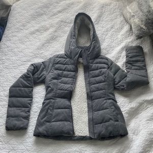 A puffy hillister winter coat